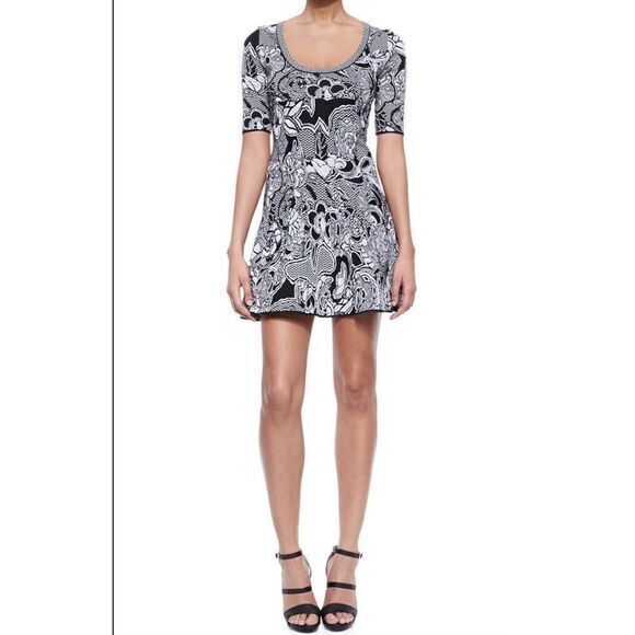 M Missoni Floral Zigzag Intarsia Dress - Picture 1 of 13